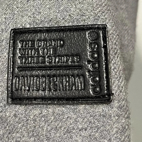 Adidas X David Beckham gray 100% cotton long sleeved button snap down Medium - Picture 3 of 11